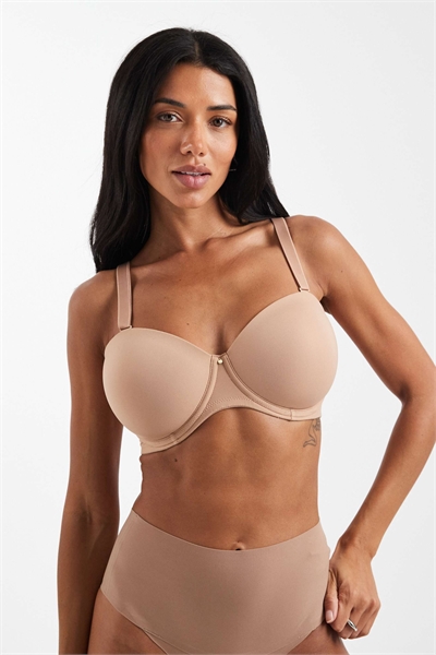 Бюстгальтер с косточками и формованной чашкой, подходящий для нескольких типов груди артикул 148808959