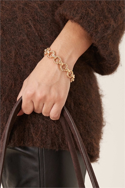 Браслет с текстурированной цепочкой в форме буквы T артикул 152192029