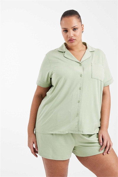 Комплект из сверхмягкой джерсиевой футболки с короткими рукавами и шорт от Curve артикул 151898794