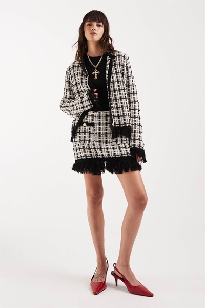 Трикотажная юбка-шорты из твида co-ord артикул 155708182