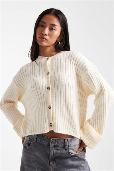 Вязаный кардиган с отворотами на манжетах артикул 151023106