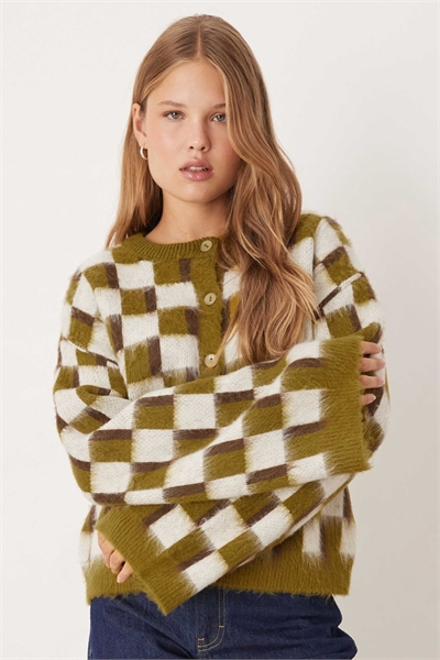 Вязаный кардиган с ворсовой отделкой артикул 151527069