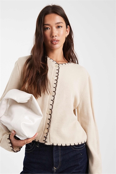 Кардиган с отстрочкой артикул 150937112