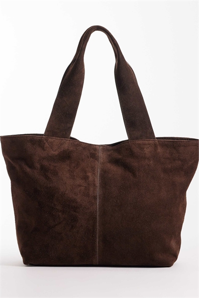 Сумка-тоут с замшевыми вставками артикул 153838091