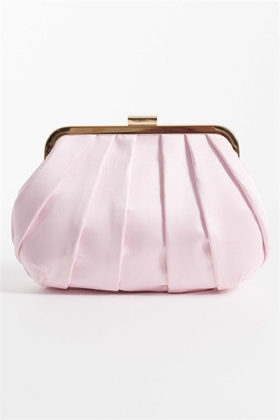 Клатч из плиссированного атласа артикул 153115876