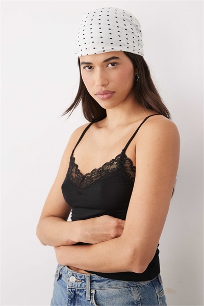 Эксклюзивная косынка в горошек артикул 155168048