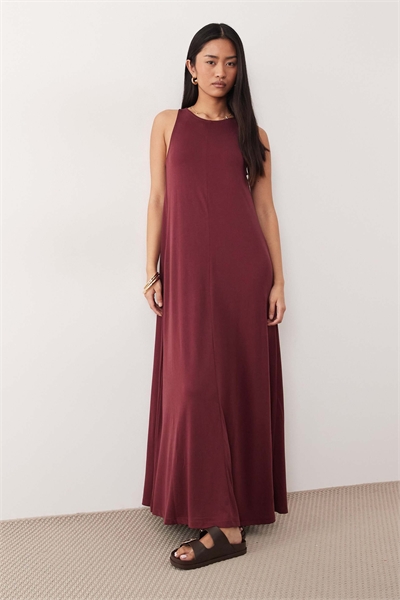 Макси-платье трапециевидного кроя из смешанных тканей артикул 152829064