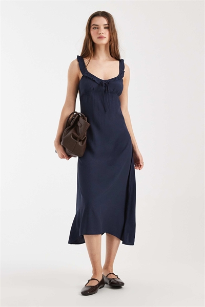 Платье-миди с оборками Layla артикул 150939284