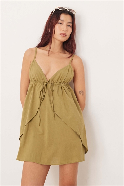 Пляжное мини-платье Esmee с завязками спереди артикул 152349071