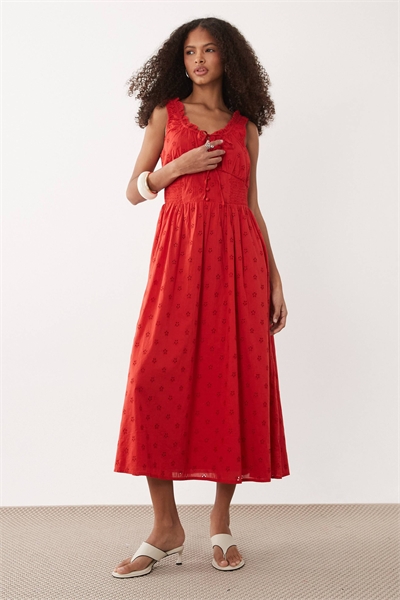 Платье-миди из рилема артикул 153883324