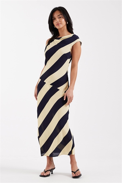 ASOS DESIGN Petite прозрачное платье средней длины с воротником-капюшоном и полосатым принтом артикул 152153888