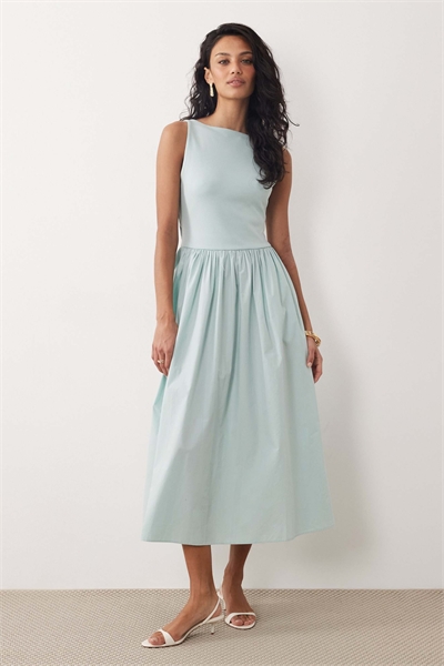 Джерси платье средней длины Eliana мятно-зеленого цвета артикул 153883335