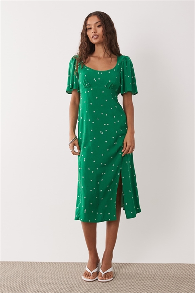Платье-миди Dee Dee зеленого цвета артикул 153886912