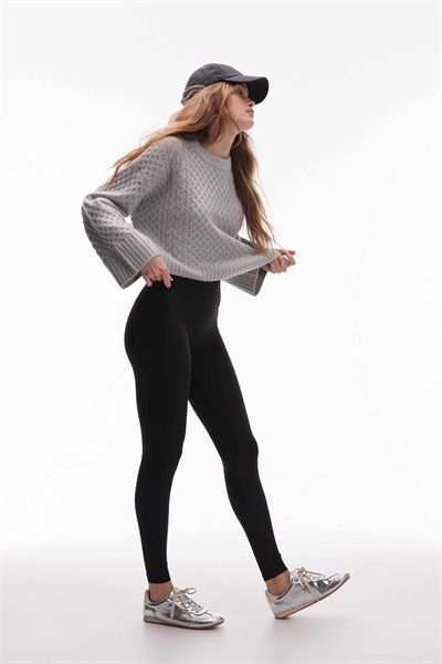 Сверхмягкие эластичные леггинсы с высокой талией артикул 149244939