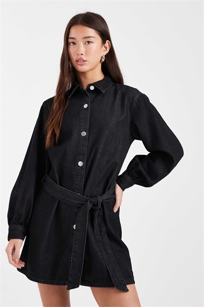 Мини-платье с поясом артикул 151342421