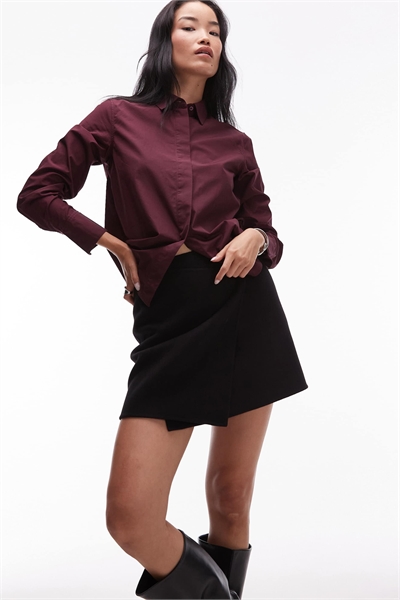 Мини-юбка-парео из ворсистой шерсти артикул 150524235