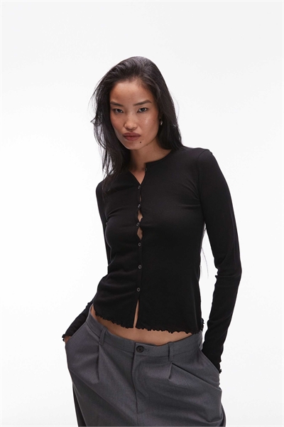 Кардиган из сетчатой ткани с облегающим кроем артикул 151023767