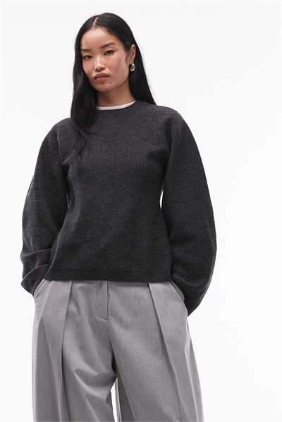 Свитер из чистой шерсти с затянутой талией артикул 151304641