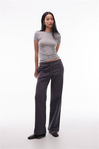 Джоггеры из чистого хлопка с широкими брючинами и регулируемой длиной артикул 152632140