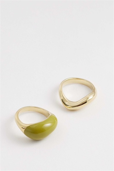 Набор из двух колец с пузырьками артикул 155223586