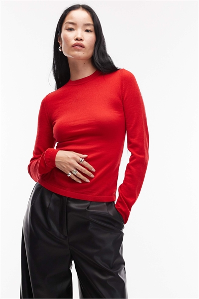 Свитер из чистой мериносовой шерсти с облегающим кроем артикул 153017743