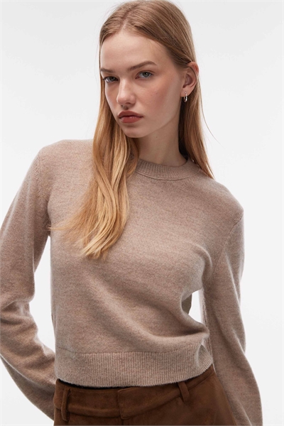 Свитер из смешанной шерсти с зауженным кроем артикул 153891720