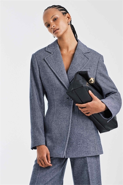 Блейзер из смешанной шерсти с асимметричным затягивающимся поясом co-ord артикул 149319250