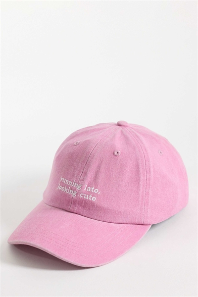 Кепка со слоганом «Опаздываю» артикул 154027184