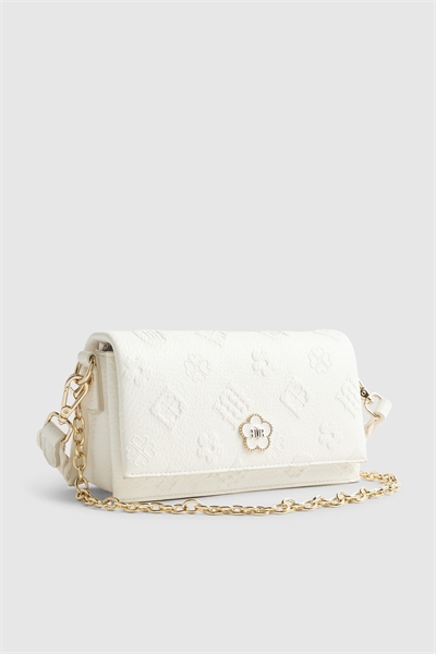 Сумка через плечо с тисненым монограммой артикул 155188817