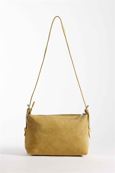 Сумочка через плечо из замши с регулируемым ремнем артикул 153578220