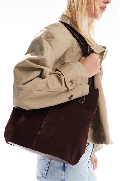 Сумка через плечо из искусственной замши артикул 149135439