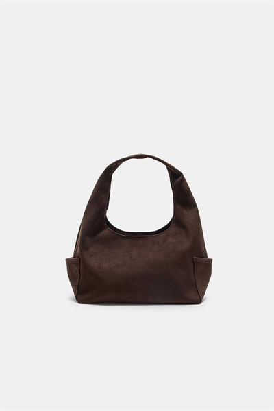 Сумка через плечо из искусственной замши с карманами артикул 150971441