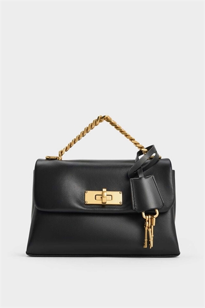 Мини-сумка через плечо с ручкой в виде цепочки артикул 154978217