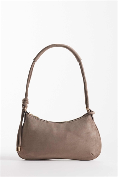 Сумка через плечо из искусственной замши с узлом и тонким ремешком артикул 152378705