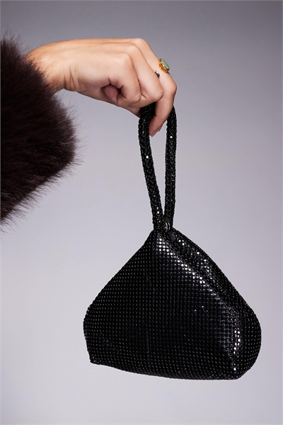 Мини-клатч «Chainmail» в форме печенья, черный артикул 148295328