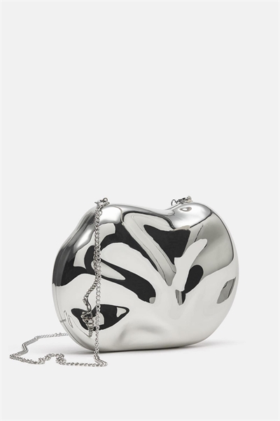 Сумка-коробка металлического цвета артикул 155013740