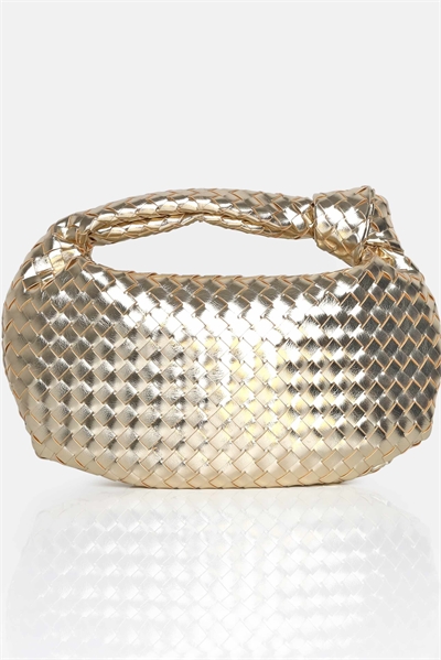 Сумка с металлическим плетением и узлом артикул 142978075
