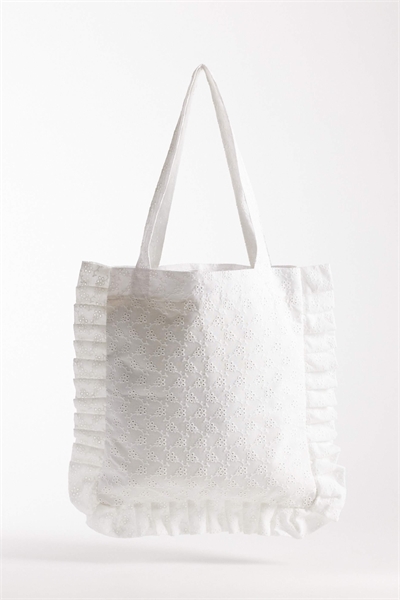 Сумка-тоут с английской вышивкой и оборками артикул 152929788