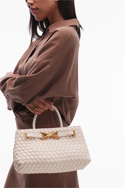 Тканевая сумка-тоут с ручками и металлическими элементами от Elora артикул 151099925