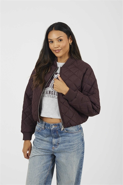 Бомбер с ромбовидной стежкой артикул 156387233