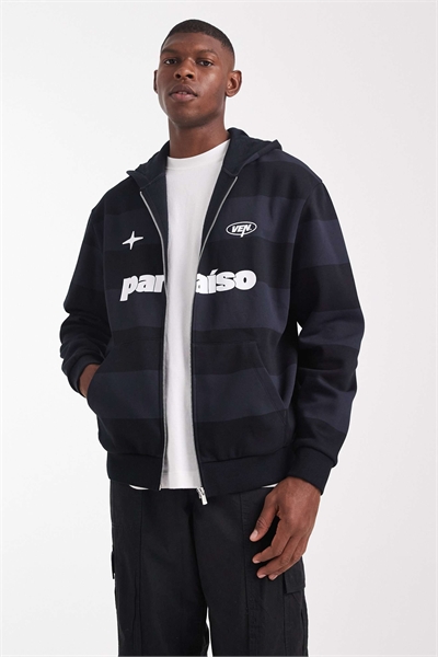 Худи на молнии с принтом артикул 150267593