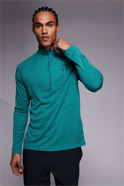 Футболка с половинной застежкой-молнией и текстурированной поверхностью артикул 153664670