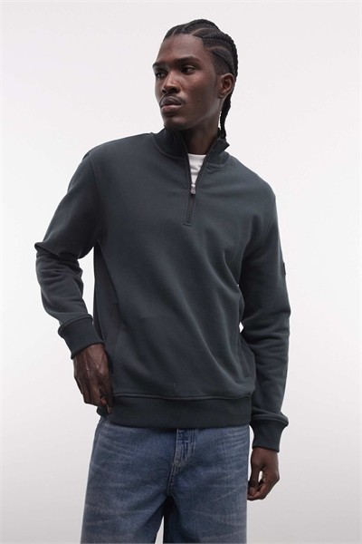 Свитшот Ehan с логотипом и полузастежкой-молнией артикул 154707787