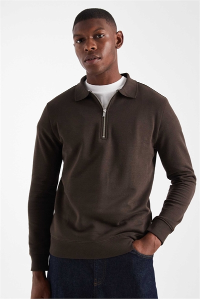 Свитшот-поло с 1/4-й застежкой-молнией артикул 151527768