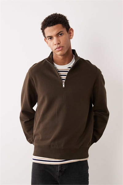 Свитшот с четвертью молнии артикул 155869529