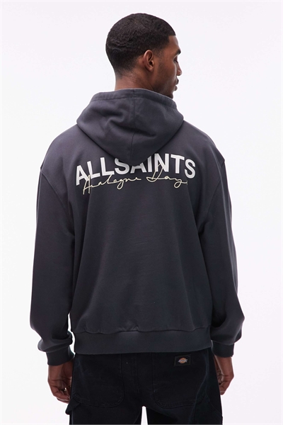 Толстовка с эмблемой и принтом на спине артикул 154766324