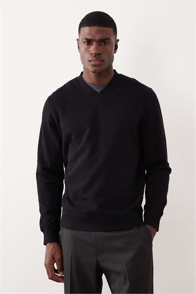 Свитшот с V-образным вырезом артикул 150344114