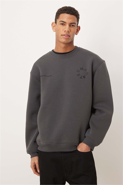 Свободная толстовка с клетчатым принтом артикул 154234130