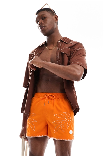 Плавки с вышитым принтом артикул 141006141