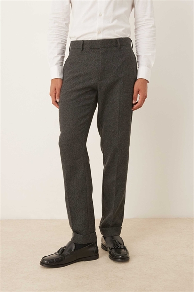 Узкие брюки с серым микроузором артикул 146837181